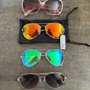 4 pairs inexpensive women’s sunglasses